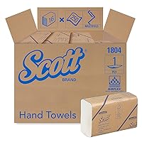 Scott Essential Multifold Paper Towels (01804) with Fast-Drying Absorbency Pockets, White, 16 Packs/Case, 250 Multifold Towels/Pack - Pack of 2