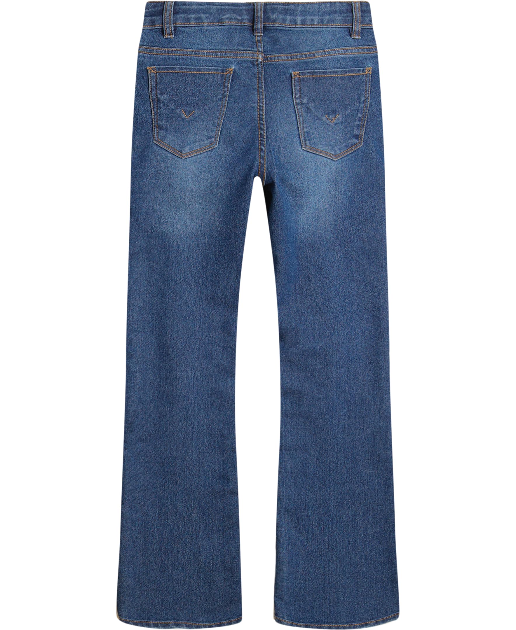 HUDSON Girls' Stretch Denim Jeans, Bell-Bottom Style Pants with Flared Legs