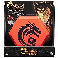 Campaign Dice, Premium Dice to Go Set Polyhedron Role-Playing Board Games with Storage Case, DND Dungeons and Dragons MTG Magic The Gathering, for Ages 8+