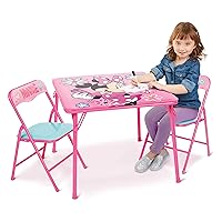 Minnie Mouse Kids Table & Chairs Set for Kid and Toddler 36 Months Up To 7 years, Includes: 1 Table (24
