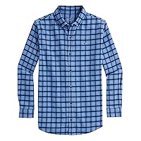 vineyard vines Boys' Flannel Check Whale Shirt