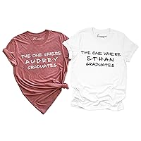 Seniors Class of 2020 Shirt Graduation Tees The One Where They Graduate Outfits