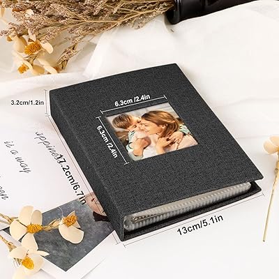 Ywlake Photo Album 4x6 400 Pockets, Linen Photo Albums Holds 400 Vertical  Pictures Only Black