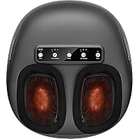Medcursor Shiatsu Foot Massager Machine with Heat, Deep Kneading Massage, Multi-Level Settings, Electric Muscle Roller Feet Massager for Home or Office Use