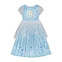 Girls' Cinderella Fantasy Gown Nightgown, CINDERELLA AT THE BALL, 6,Blue