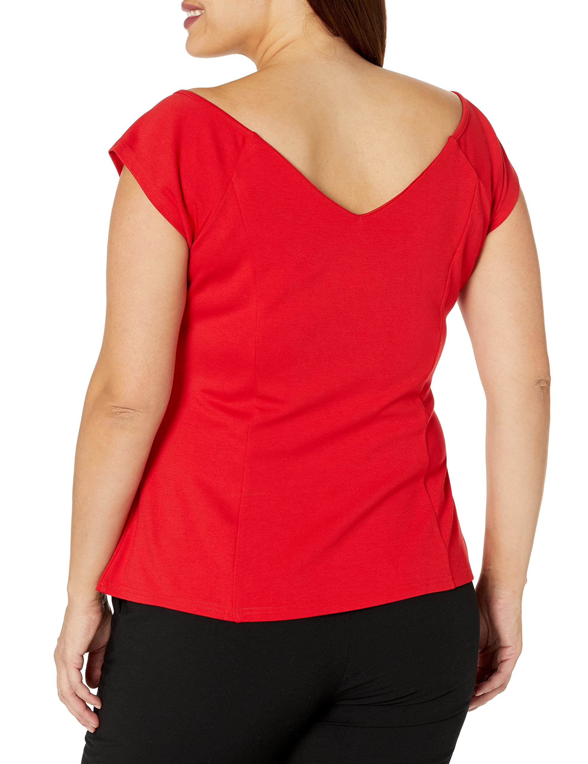 City Chic Plus Size TOP Miss Vintage in RED, Size 20