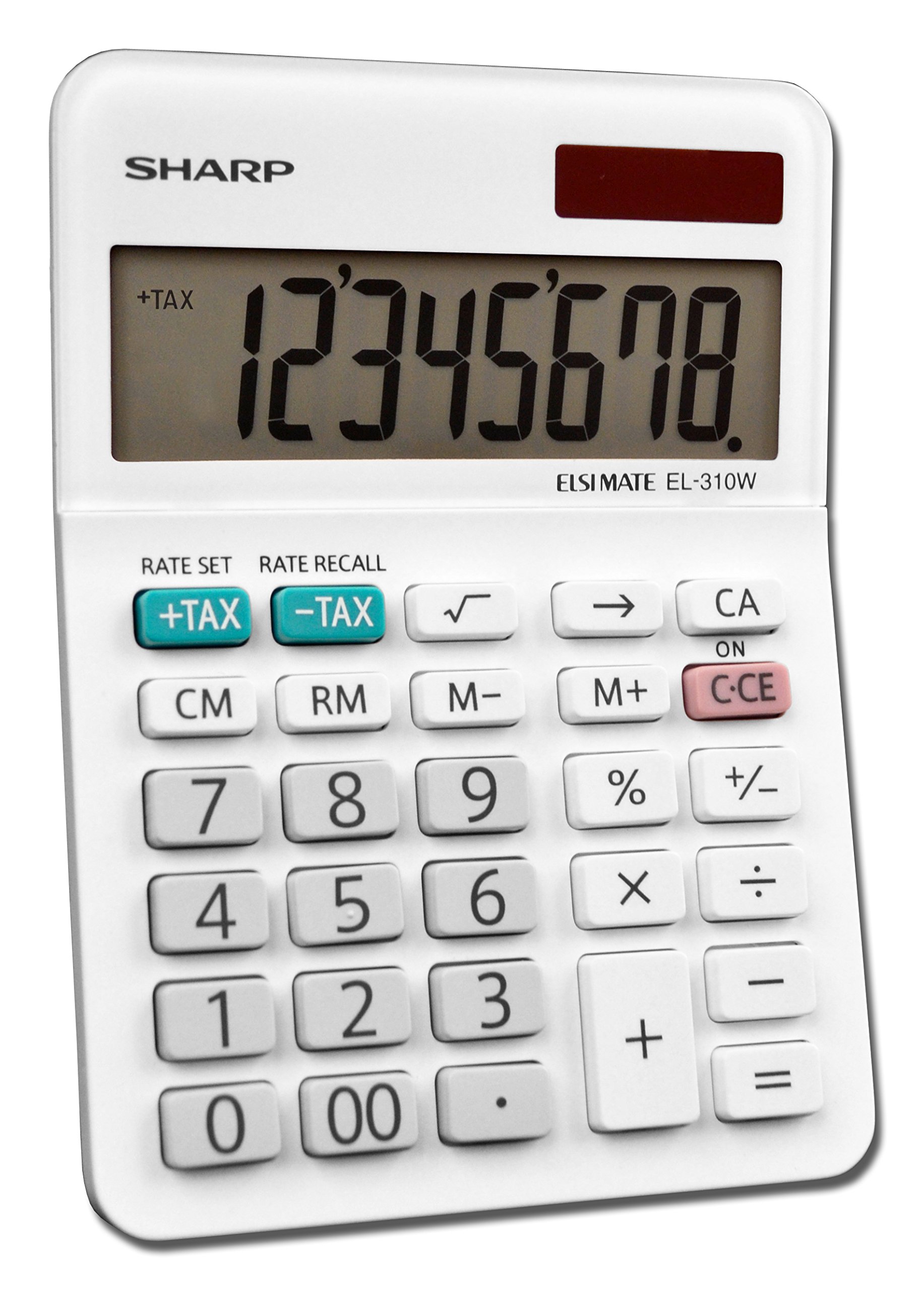 Sharp EL-310WB Calculator, White 3.125, 3.38 x 4.75 x 1.0 inches