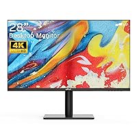 MP New Mobile Pixels 28 Inch UHD 4K Monitor, 60Hz Flat Screen Monitor, Tilt/Height Adjustment, Gaming Computer Monitor, Flick-Free, FPS/RTS Game Mode, VESA Wall Mount/Desktop Monitor for Home Office