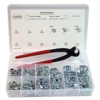 Oetiker 18500056 Service Kit (2-Ear Clamps, zinc plated with standard jaw single action pincers)