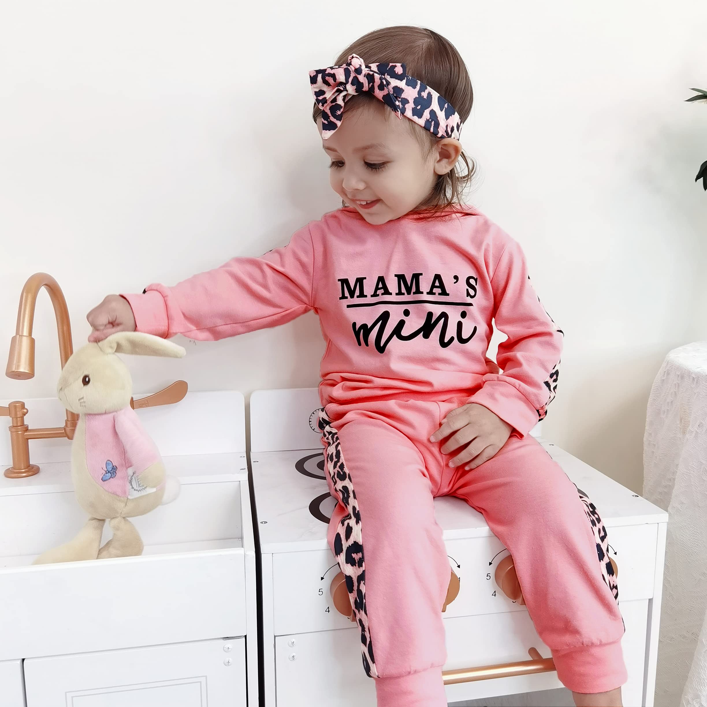 Newborn Baby Girl Clothes Outfits Infant Hoodie Sweatshirt Pants Headband Toddler Girl Clothing Set