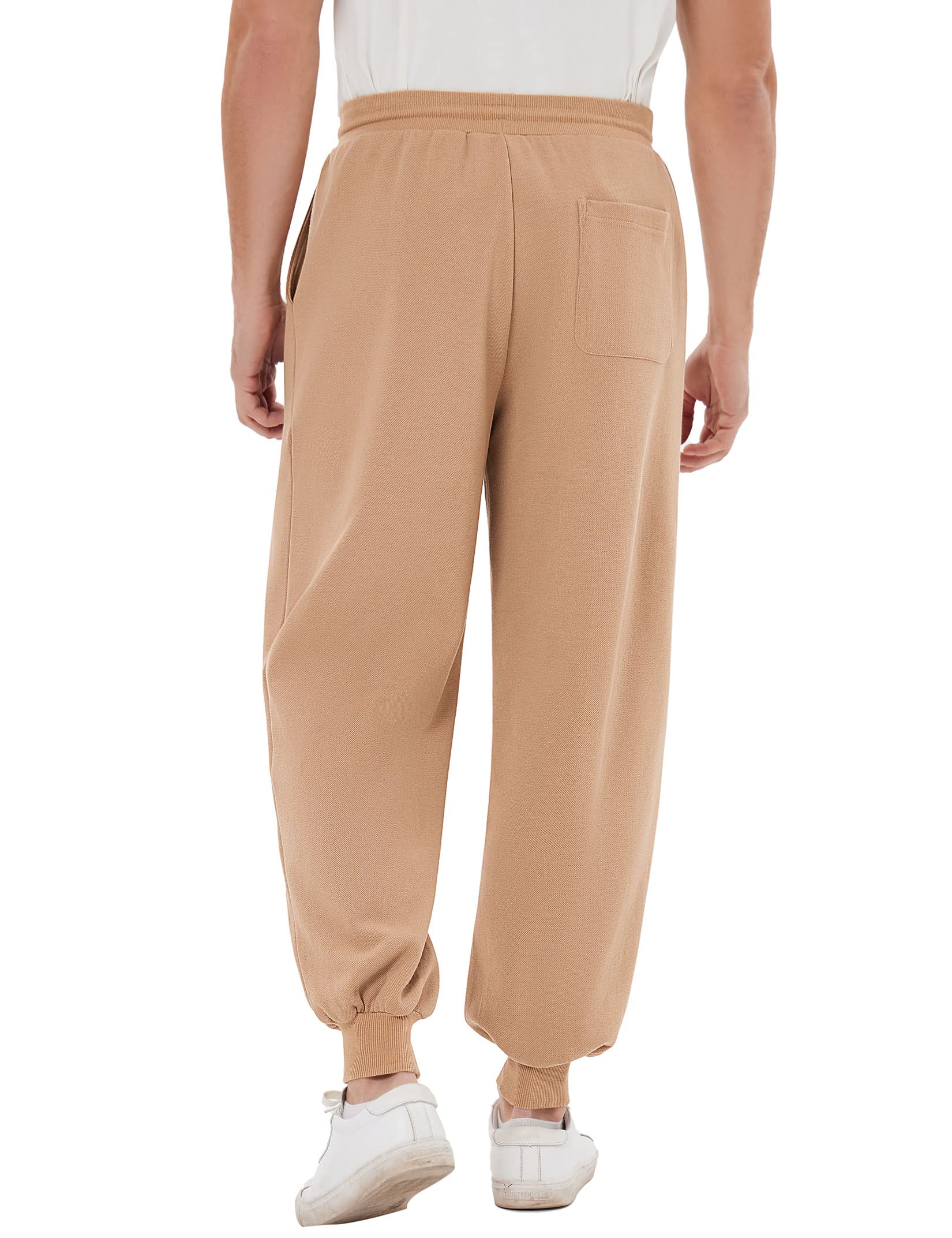 GymSmart Men's Casual Lounge Pajama Yoga Jogger Pants Open Bottom Sweatpants with Pockets