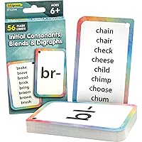 Teacher Created Resources Initial Consonants, Blends & Digraphs Flash Cards (EP62044) 3-1/8