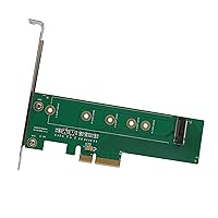 I/O Crest M.2 NGFF PCIe SSD to PCI Express 3.0 x4 Host Adapter Card - Support M.2 M-Key PCIe (NVMe or AHCI) Type 22110, 2280, 2260, 2242