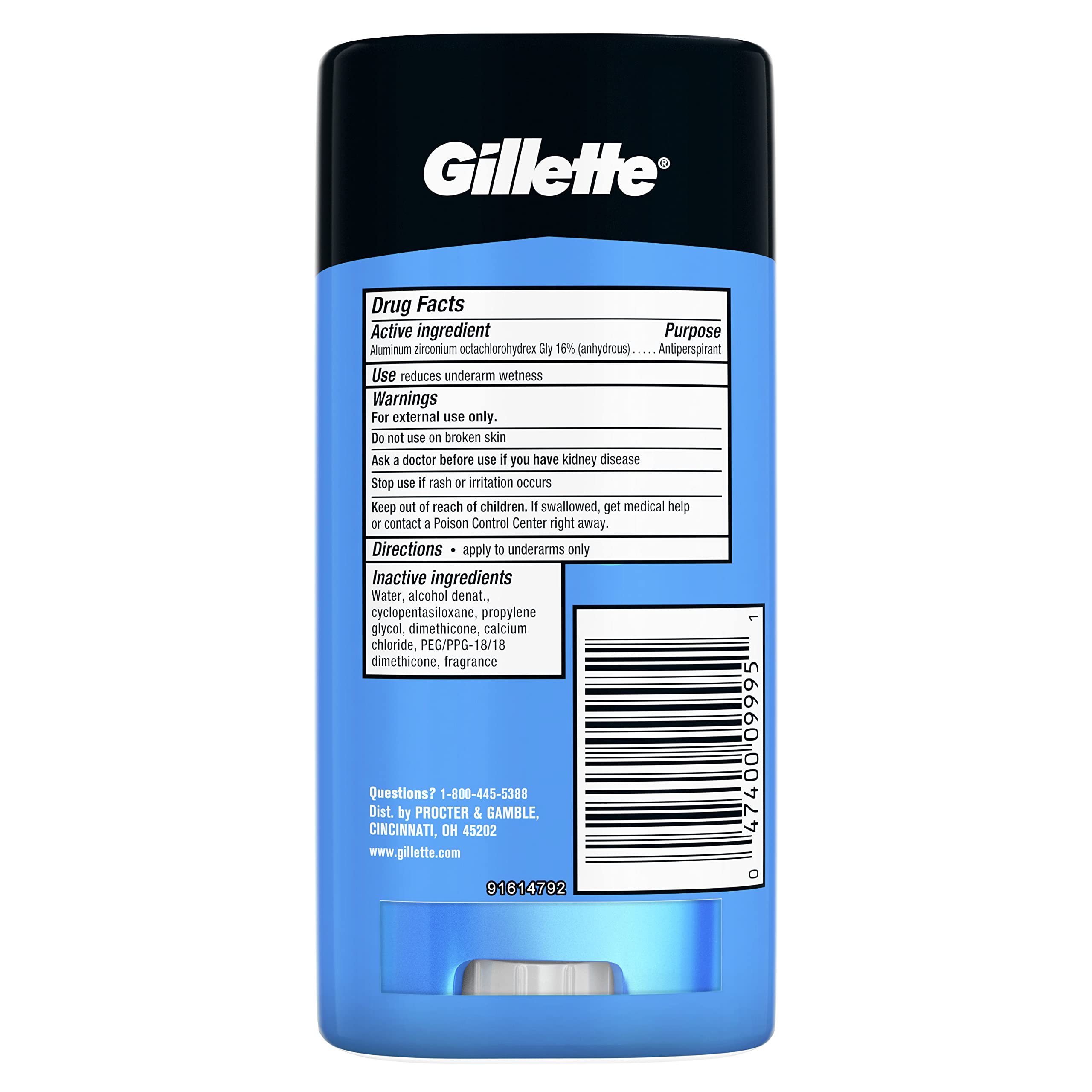 Gillette Cool Wave Clear Gel Antiperspirant and Deodorant 3.8 Oz each 2-Pack Packaging May Vary
