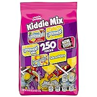 Lemonhead, Now & Later, Gobstoppers, & Chuckles Kiddie Mix, Individually Wrapped Candy, 3.5 Pound Bag (250 Pieces)