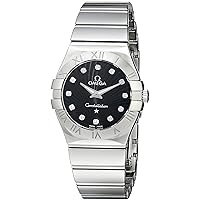 Omega Women's 123.10.27.60.51.002 Constellation Polished 27mm Analog Display Quartz Silver Watch