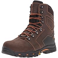 Danner Vicious 8” Insulated Work Boots for Men with Composite Toe - Waterproof Full-grain Leather with Breathable Gore-Tex & Non Slip Heeled Outsole