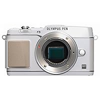 OM SYSTEM OLYMPUS E-P5 16.1MP Mirrorless Digital Camera with 3-Inch LCD- Body Only (White)