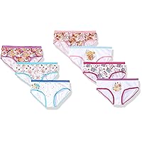 Smooshy Mushy Girls' Little 7-Pack Panties or 5-Pack with Toy in Box, Smooshy Pink, 4