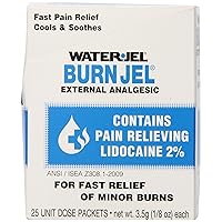 Water Jel, First Aid Burn Relief, Burn jel, 25 count
