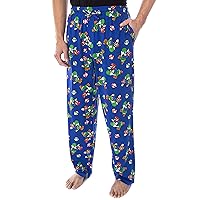 Seven Times Six Nintendo Men's Mario and Yoshi Power Up Soft Touch Cotton Pajama Pants