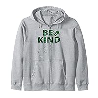 Be Kind with Dots and Buzzing Bee Zip Hoodie