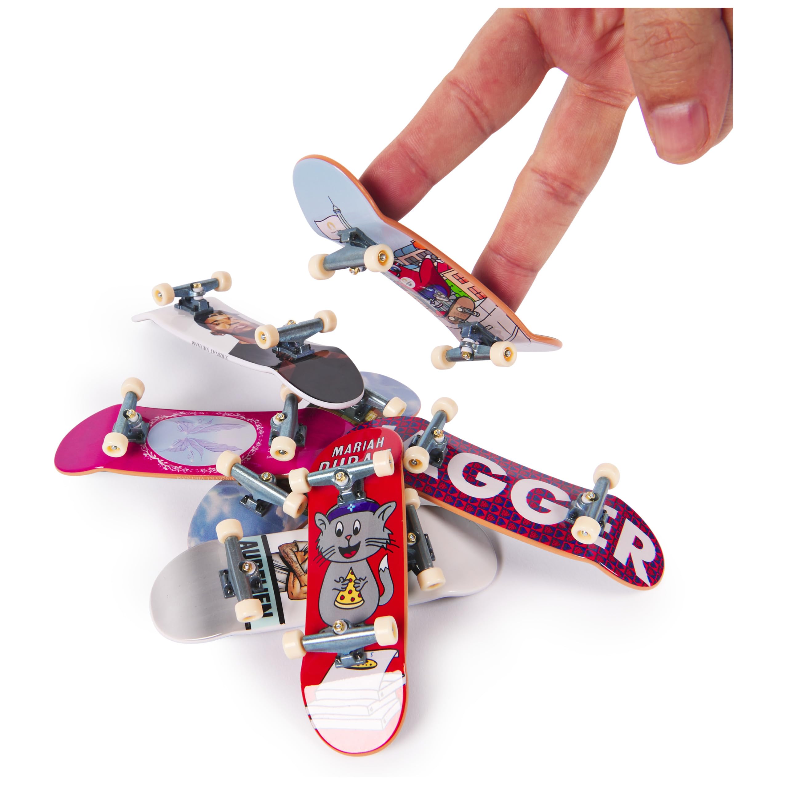 Tech Deck, Competition Legends 8-Pack Fingerboards with Collectible Cards, Olympic Games Paris 2024, Customizable Mini Skateboards, Kids Toys for Ages 6 and up