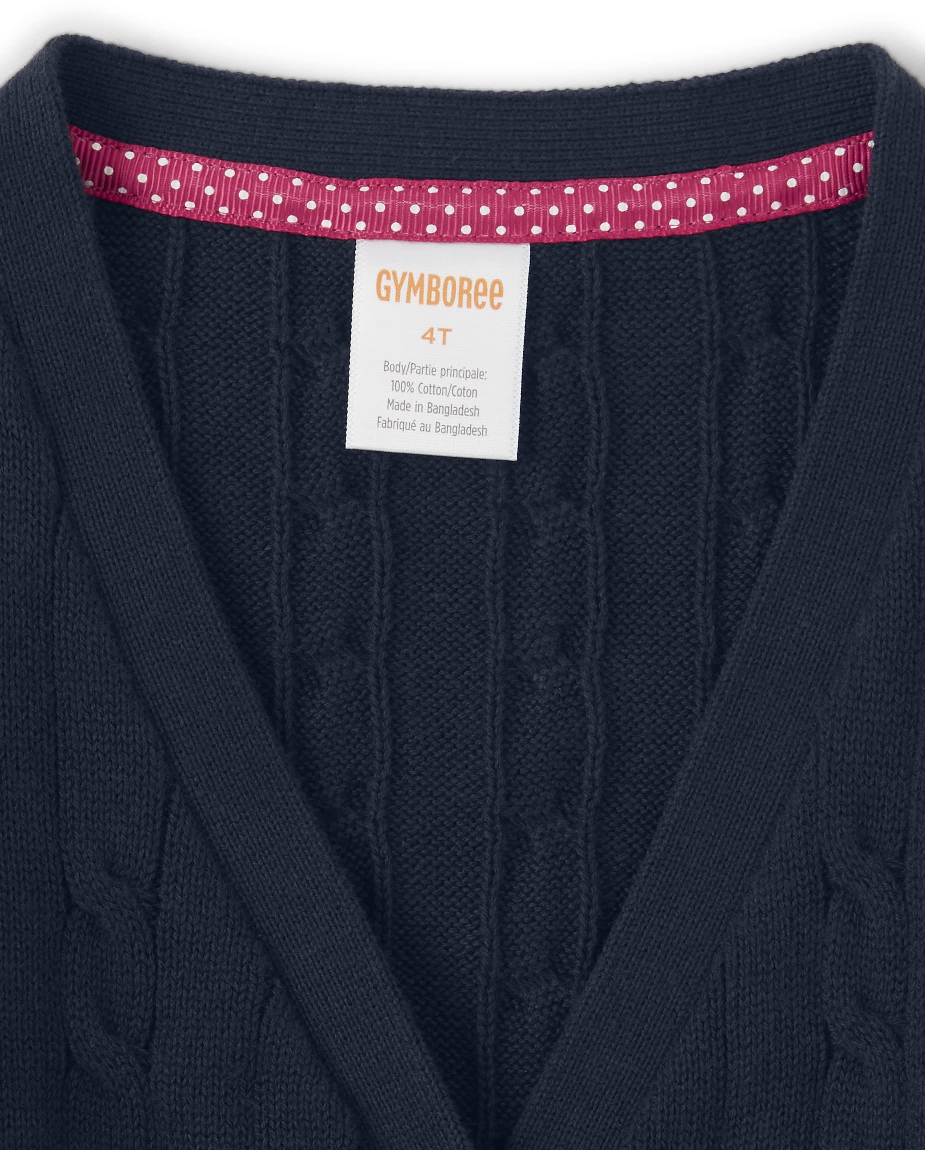 Gymboree Girls and Toddler Long Sleeve Cable Knit Long Cardigan Sweater