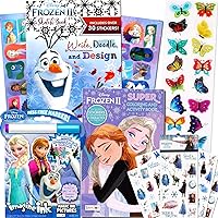 Disney Frozen Coloring Book and Sticker Activity Set for Kids - Bundle with Frozen Books, Frozen Imagine Ink, Stickers, and More - Featuring Elsa, Anna, and Olaf