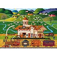 Buffalo Games - Charles Wysocki - Fox Hill Farms - 300 Piece Jigsaw Puzzle for Families Challenging Puzzle Perfect for Game Nights - Finished Size is 21.25 x 15.00