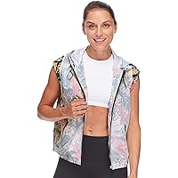 Body Glove Women's Anna Cap Sleeve Zip Front Activewear Vest