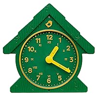 Gorilla Playsets 07-0036-G Funtime Clock Plastic Swing Set Attachment, Green with Yellow