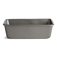 Heavy Duty Nonstick Bakeware Carbon Steel Bread Pan or Loaf Pan with Quick Release Coating, Manufactured without PFOA, Dishwasher Safe, Oven Safe, 9.25-Inch x 5.25-Inch, Gray