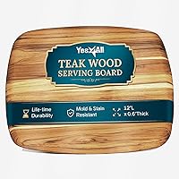 Yes4All Teak Cutting Boards for Kitchen, [12