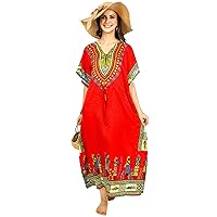 Women Long Maxi Dress Plus Size Kaftan Beach Cover Up Embroidery Short Sleev Ladies Caftan Loungewear for Any Occasion