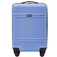 Travelers Club Spinner Luggage, Skyline Blue, 20-Inch Carry-On