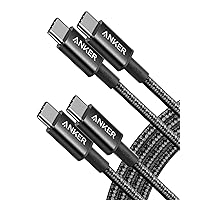 Anker USB C Charger Cable (6ft 100W, 2Pack), USB 2.0 Type C Fast Charging Cable for iPhone 15 / 15Pro / 15Plus / 15ProMax MacBook Pro 2020, iPad Pro 2020, iPad Air 4, Samsung Galaxy S23+/S23 Ultra