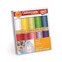 Gutermann Cotton Thread Set, Spring, 10 Spools