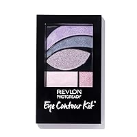 Revlon PhotoReady Eye Contour Kit, Eyeshadow Palette with 5 Wet/Dry Shades & Double-Ended Brush Applicator, Watercolors (520), 0.1oz