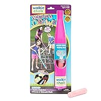 Stand-up Sidewalk Chalk Holder, (Pink), Creative Outdoor Toys for Kids and Adults Including 2x Chalks, Street Art & Playground Supplies, Accessible Fun for Everyone