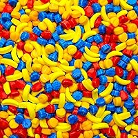 Bulk Candy - Hard Candy for Kids - 2 Lb Fruit Shape Candy - Party Favor Candy - Colorful Candy for Vending - Assorted Candy for Candy Machine - Vendor Machine Candy Refill