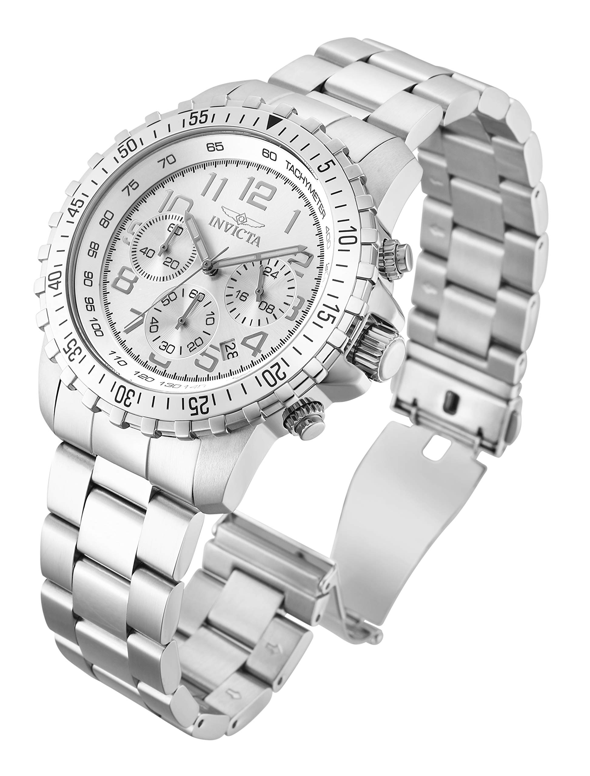 Invicta Men's Specialty Quartz Watch with Stainless Steel Band