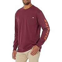 Dickies Men's Long Sleeve Wordmark Graphic T-Shirt