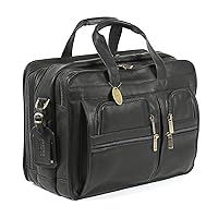 Executive Computer Briefcase, Black, One Size