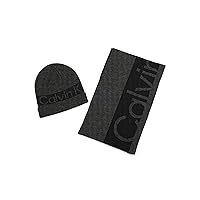 Calvin Klein mens Beanie and Scarf SetBeanie Hat