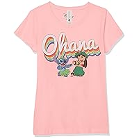 Disney Girl's Rainbow Ohana T-Shirt