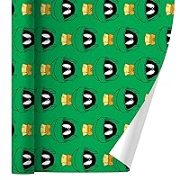 GRAPHICS & MORE Looney Tunes Marvin Face Gift Wrap Wrapping Paper Rolls