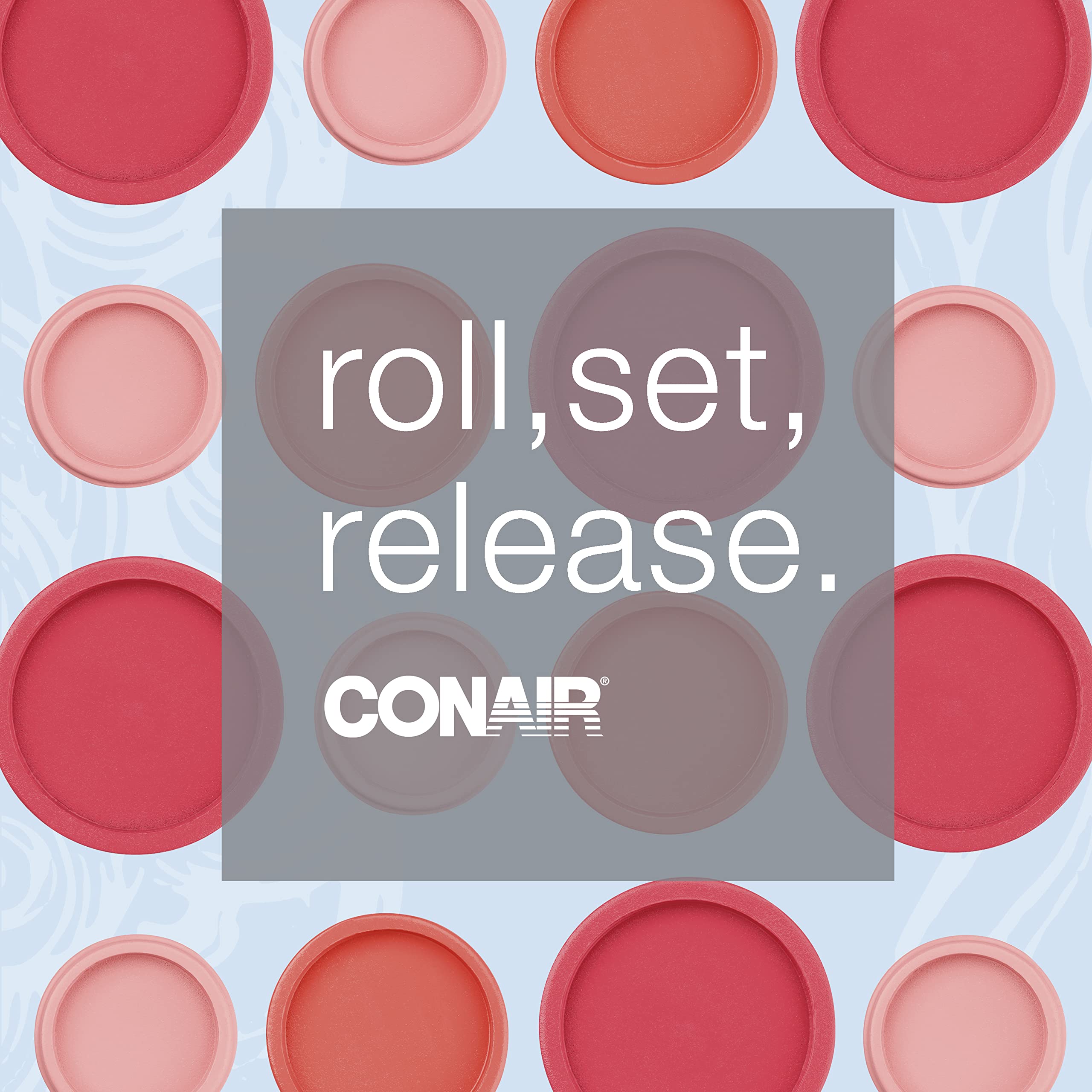 Conair Compact Multi-Size Hot Rollers, Coral