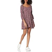 Angie Women's Long Sleeve Square Neck Dress
