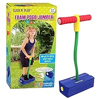 Foam Pogo Jumper for Kids, Fun and Safe Pogo Stick for Toddlers, Durable Foam and Bungee Jumper for Kids Ages 3 and up, Supports up to 250lbs